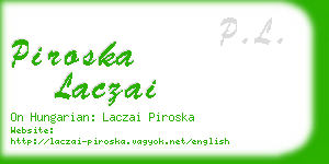 piroska laczai business card